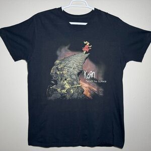 Korn Follow The Leader Album Cover Graphic T-Shirt Size XL Black